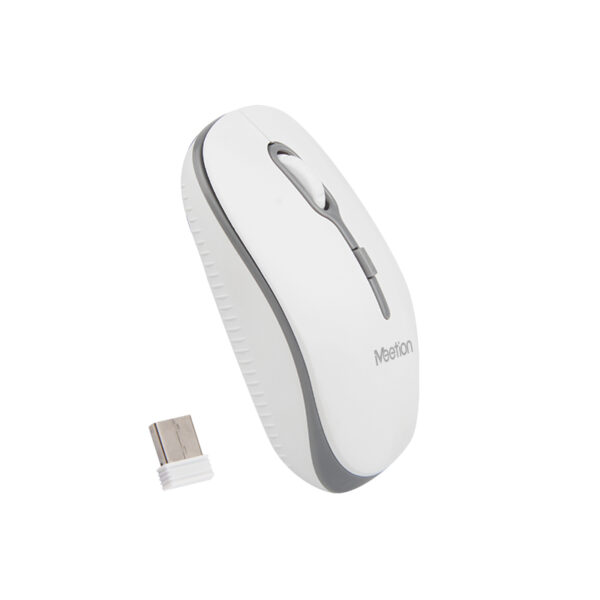 mt-r547wg_2.jpg Meetion MT-R547 2.4G Ασύρματο Ποντίκι / Άσπρο + Γκρι