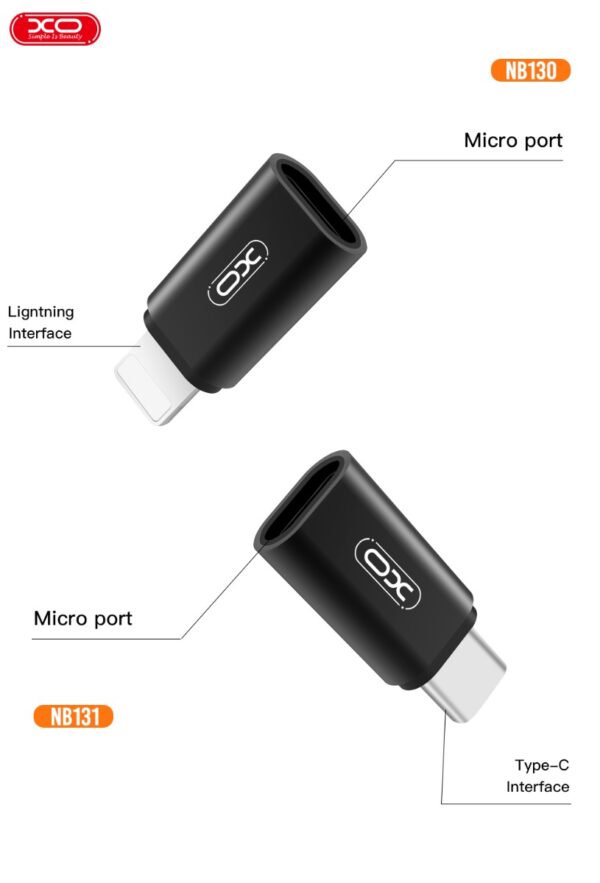 XO NB130 USB Αντάπτορας Micro σε Lightning