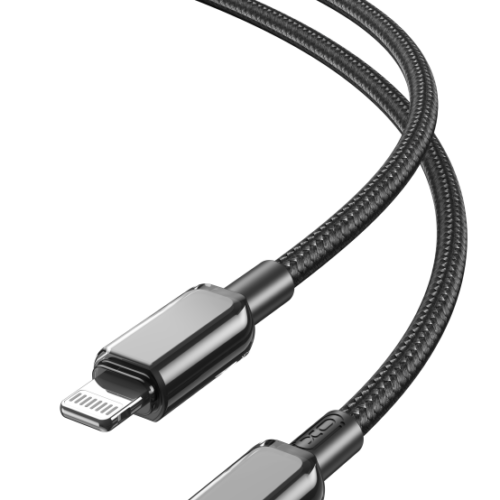 nb250a.png XO NB-Q250A PD 27W PVC Καλώδιο Φόρτισης + Data για Lightning L=1m Μαύρο