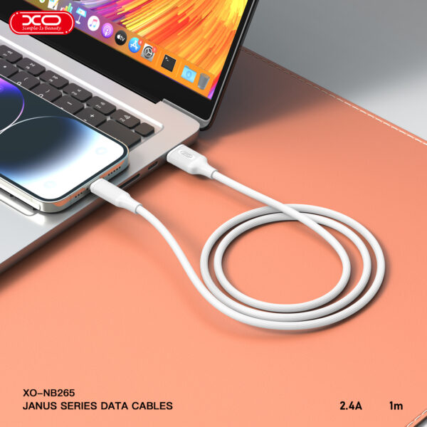nb265_04_8__1.jpg XO NB265 Μινιμαλιστικό Καλώδιο Micro Λευκό