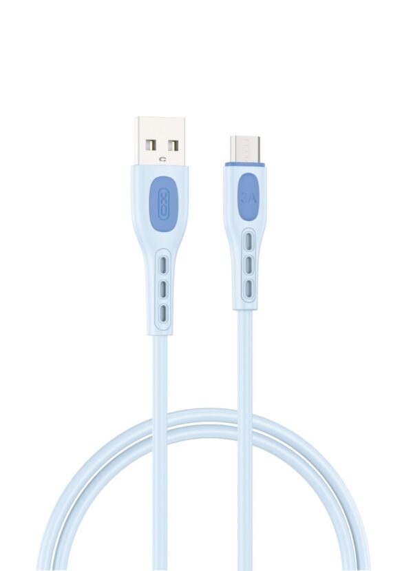 XO NB280 Καλώδιο Δεδομένων Micro 1M 3A Μπλε