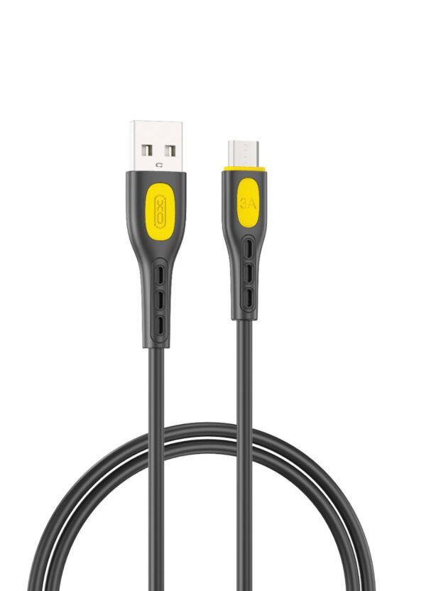 XO NB280 Καλώδιο Δεδομένων Micro 1M 3A Μαύρο