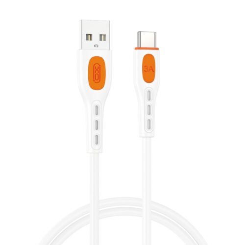 XO NB280 Καλώδιο δεδομένων Type-C 1M 3A Λευκό