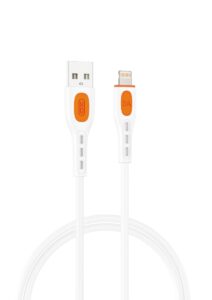 XO NB280 Καλώδιο Δεδομένων Lightning 1M 3A Λευκό