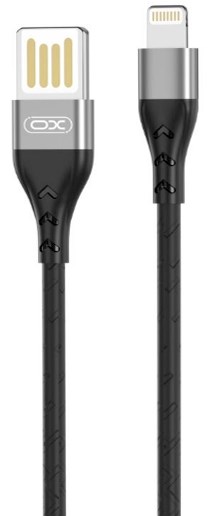 nb_188_lighting.jpg XO NB188 2.4A Διπλής Φοράς Φόρτιση USB Lightning 1m Γκρί