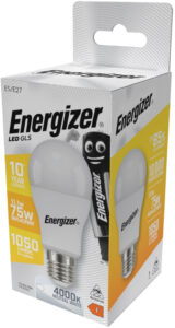 Energizer BEC Κοινή Λάμπα LED 11.1W E27 1060lm 4000K Φυσικό Λευκό