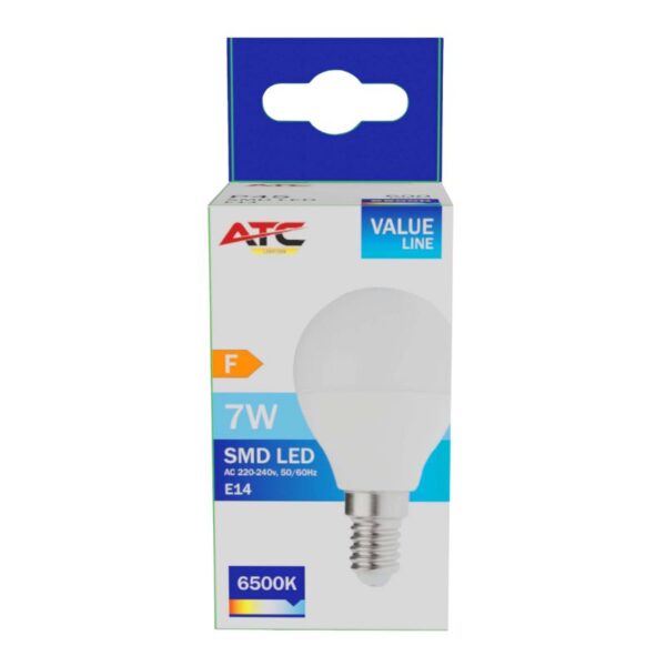 p45_7w_2_.jpg ATC SMD Λαμπτήρας LED Globe P45 230V 7W/600LM E14 6500K