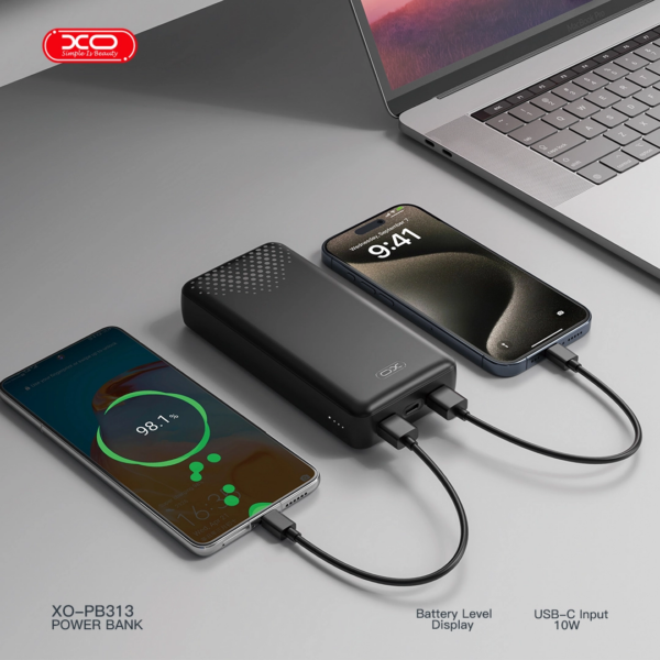 pb3131-fc91.png XO PB313 Powerbank 20000mAh Μαύρο