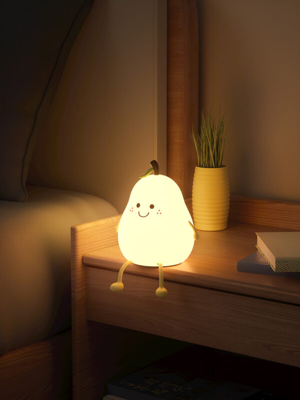 pear_3_.jpg ATC LED Αχλάδι Φωτάκι Νυκτός Σιλικόνης