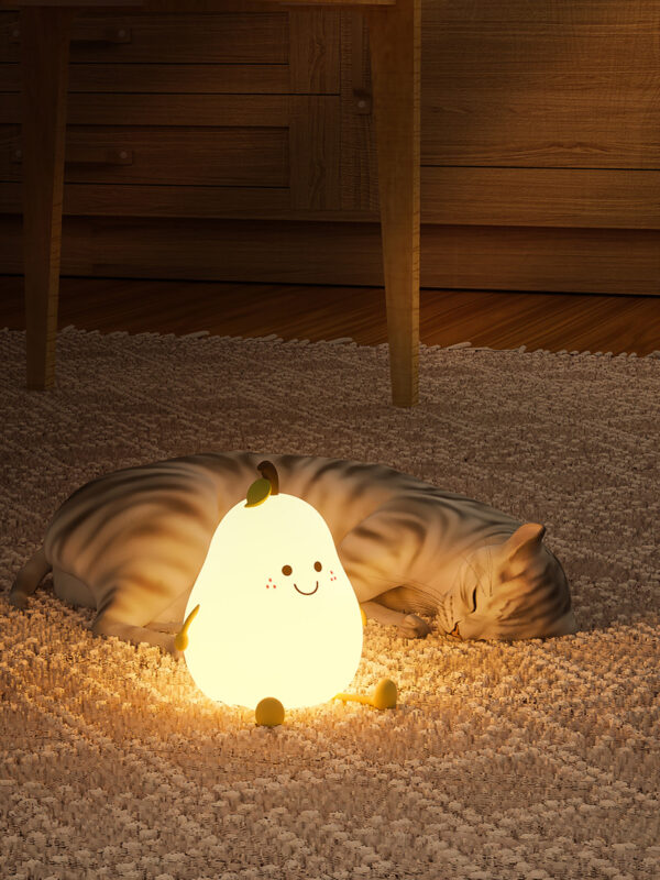 pear_4_.jpg ATC LED Αχλάδι Φωτάκι Νυκτός Σιλικόνης