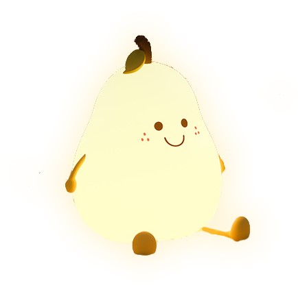 pear_4_-photoroom.jpg ATC LED Αχλάδι Φωτάκι Νυκτός Σιλικόνης