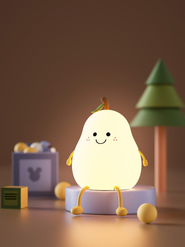 pear_5_.jpg ATC LED Αχλάδι Φωτάκι Νυκτός Σιλικόνης