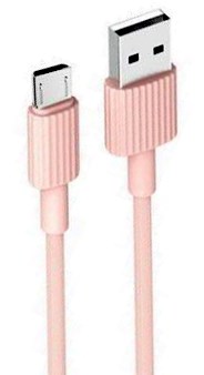 ping_2.jpg XO NB156 USB Καλώδιο Φόρτισης για Micro Ροζ