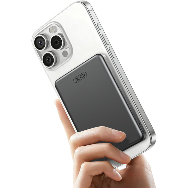 pr296xo_8_.jpg XO PR296 Powerbank Ταχείας Φόρτισης Μεταλικό με Μαγνήτη 10.000mAh Γκρι