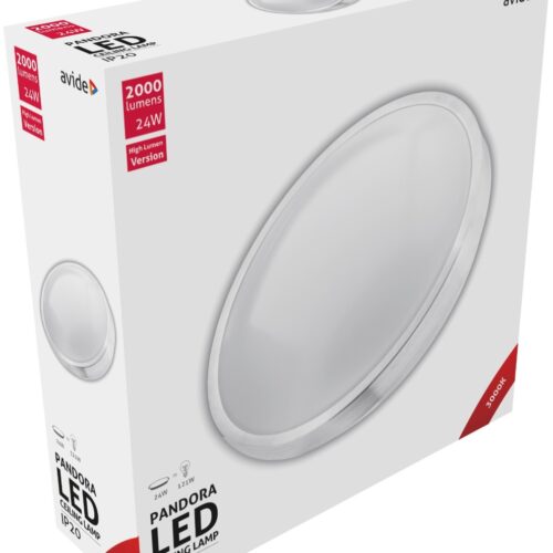 pr2_2.jpg Avide LED Μοντέρνα Πλαφονιέρα Οροφής Pandora (Αλουμίνιο) 24W 380*110.0mm Θερμό 3000K