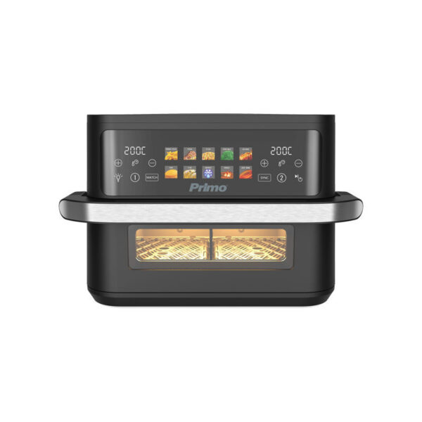 Φριτέζα Αέρος PRAF-40530 Primo Dual Zone Digital 11L 2800W Inox/Μαύρο