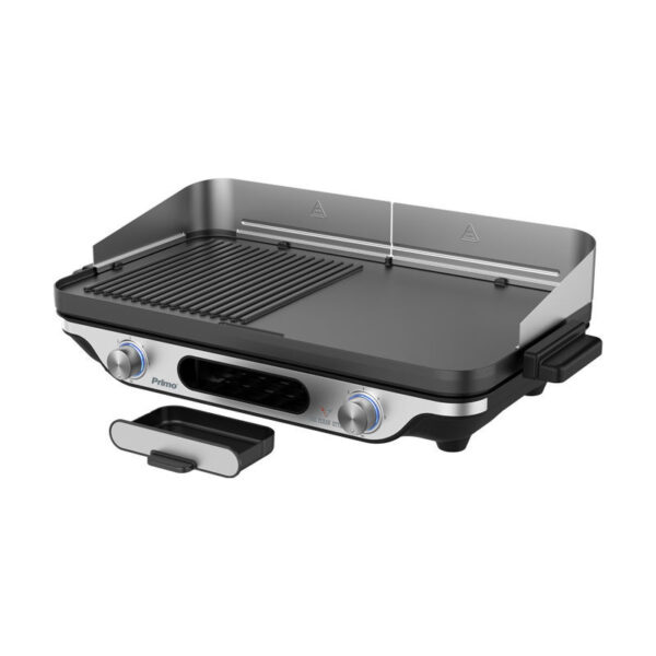 Μπάρμπεκιου PRBQ-40498 Primo Επιτραπέζιο 2400W Με κάλυμμα αέρα 52.2X30.4εκ. Μαύρο/Inox