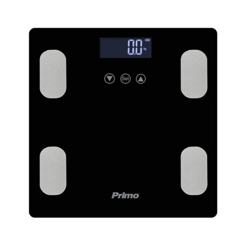 prbs-40465-primo-180kg-minox_0002915.jpeg Ζυγαριά Σώματος Λιπομετρητής PRBS-40465 Primo 180Kg Υάλινη Mαύρη/Inox