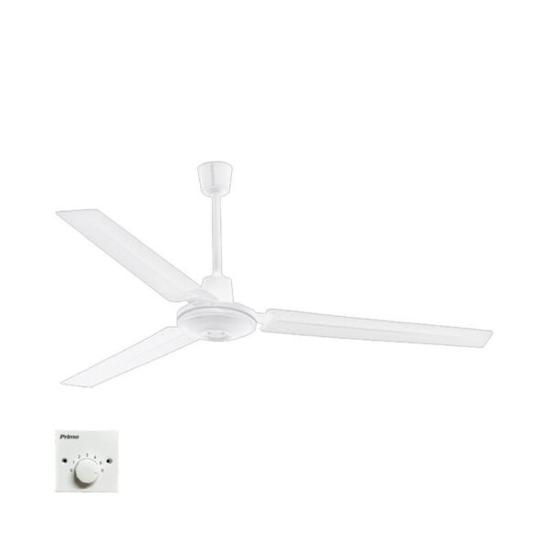Ανεμιστήρας Οροφής PRCF-80637 Primo 56'' 140εκ. Βιομηχ/κός 3 Φτερά Λευκός