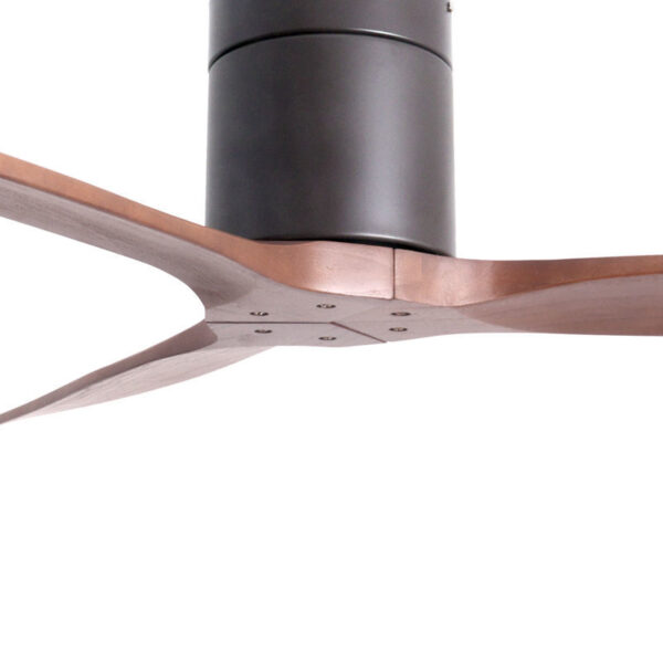Ανεμιστήρας Οροφής PRCF-80665 PRIMO 52'' 132εκ. DC Με Τηλεχειριστήριο Μαύρος με 3 καφέ φτερά
