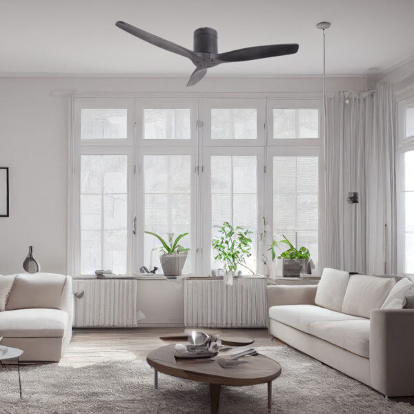 Ανεμιστήρας Οροφής PRCF-80666 PRIMO 52'' 132εκ. DC Με Τηλεχειριστήριο 3Φτερά Μαύρος