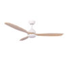 Ανεμιστήρας Οροφής PRCF-80667 PRIMO 52'' 132εκ. DC Με Τηλεχειριστήριο 1 Φως LED Λευκός με 3 ξύλινα φτερά