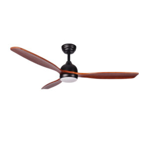 Ανεμιστήρας Οροφής PRCF-80668 PRIMO 52'' 132εκ. DC Με Τηλεχειριστήριο 1 Φως LED Μαύρος με 3 καφέ φτερά