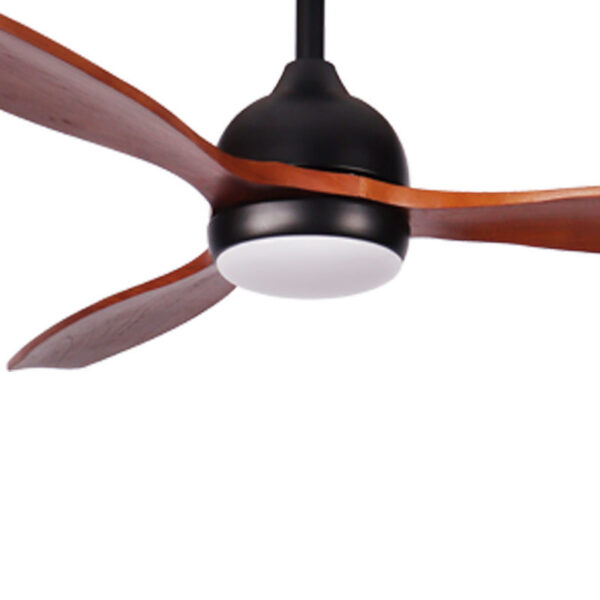 Ανεμιστήρας Οροφής PRCF-80668 PRIMO 52'' 132εκ. DC Με Τηλεχειριστήριο 1 Φως LED Μαύρος με 3 καφέ φτερά