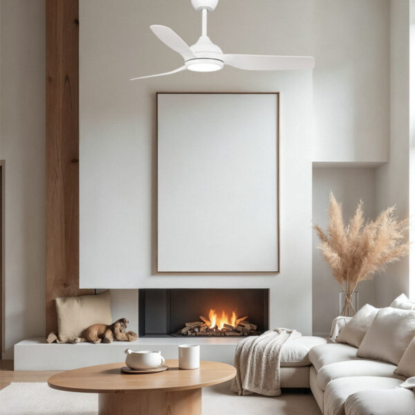 Ανεμιστήρας Οροφής PRCF-80727 PRIMO 52'' 132εκ. Με Τηλεχειριστήριο 1 Φως LED 3Φτερά IP66 με WiFi Λευκός