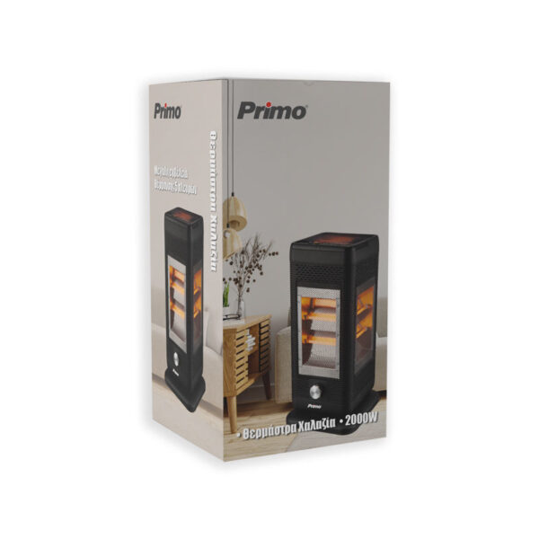 Θερμάστρα Χαλαζία PRQH-81118 Primo 2000W Μαύρη
