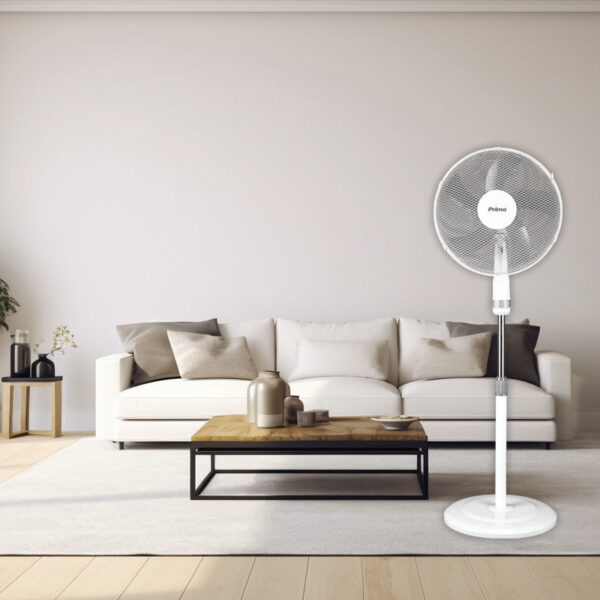 Ανεμιστήρας Ορθοστάτης PRSF-80446 Primo 16'' 40εκ. Λευκό - Γκρι