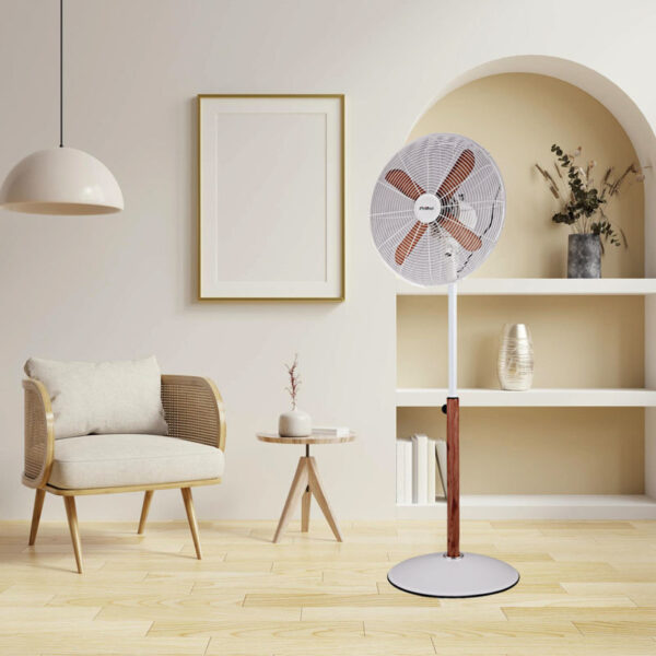 Ανεμιστήρας Ορθοστάτης PRSF-80620 Primo 16'' 40εκ. Λευκός - Ξύλο