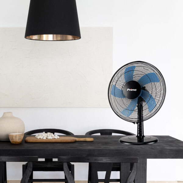 Ανεμιστήρας Επιτραπέζιος PRTF-80444 Primo 16'' 40εκ. Μαύρος-Μπλε