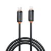 XO NB-Q302A Καλώδιο Φόρτισης & Μεταφοράς Δεδομένων Lightning σε Type-C 27W Μαύρο 1m
