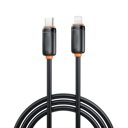 XO NB-Q302A Καλώδιο Φόρτισης & Μεταφοράς Δεδομένων Lightning σε Type-C 27W Μαύρο 1m