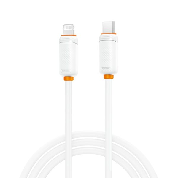 q302a_white.jpg XO NB-Q302A Καλώδιο Φόρτισης & Μεταφοράς Δεδομένων Lightning σε Type-C 27W Λευκό 1m