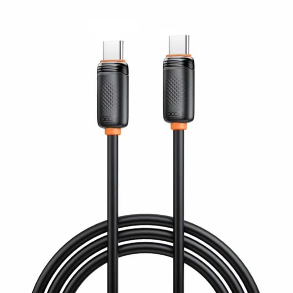 q302b_black.jpg XO NB-Q302B Καλώδιο Φόρτισης & Μεταφοράς Δεδομένων Type-C σε Type-C 60W Μαύρο 1m