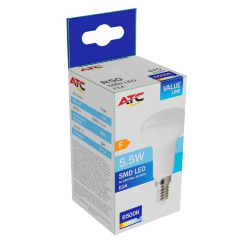 r50_3_.jpg ATC SMD Λαμπτήρας LED Spot R50 230V 5.5W/470LM E14 6500K
