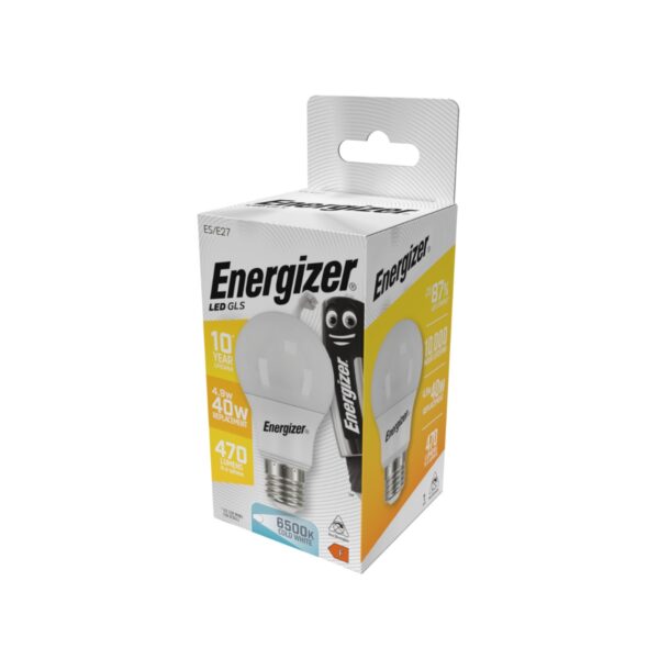 Energizer BEC Κοινή Λάμπα LED 4.9W E27 470lm 6500K Ψυχρό Λευκό