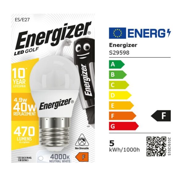 res_b51b3304077e281534738bf301486854.jpg Energizer BEC Mini Σφαιρική Λάμπα LED OPAL 4.9W E27 470lm 4000K