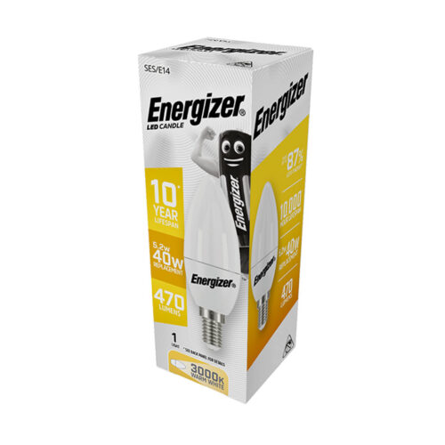 Energizer BEC LED Λάμπα Κερί 4.9W E14 470lm 3000K Θερμό Λευκό