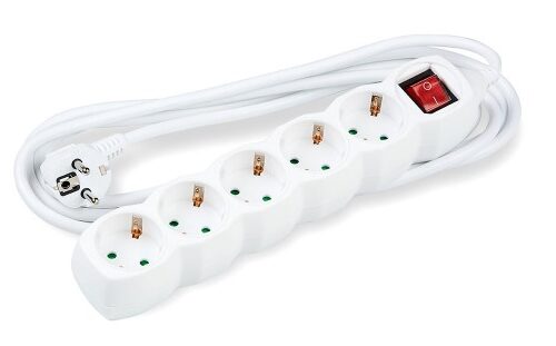 Technik Πολύπριζο 5 Θέσεων 3x1,5mm 3m με Διακόπτη