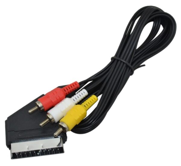 ATC Καλώδιο Scart σε 3RCA 1.5m Χωρίς Διακόπτη