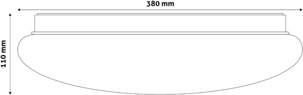 slc2.jpg Avide LED Μοντέρνα Πλαφονιέρα Οροφής Stella (Starry) 24W 380*110.0mm Λευκό 4000K