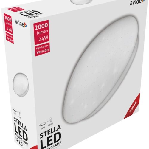 sll.jpg Avide LED Μοντέρνα Πλαφονιέρα Οροφής Stella (Starry) 24W 380*110.0mm Θερμό 3000K