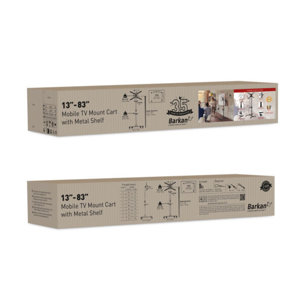 sw411h-barkan-13-83-_0002330.jpeg Βάση Τηλεόρασης Δαπέδου SW411H Barkan 13" - 83" με Κλίση και Ροδάκια
