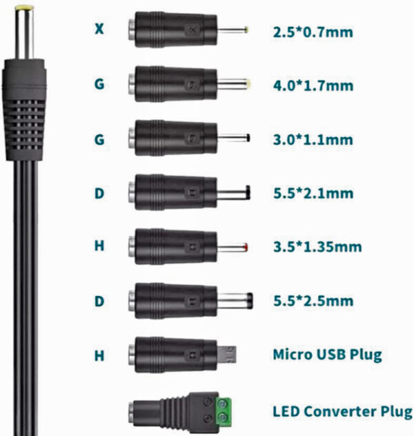 ATC Τροφοδοτικό 41W Switching με 8 κεφαλές 6V-24V
