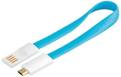 Goobay Καλώδιο USB 2.0 Male σε USB Micro B 0.2m 95906