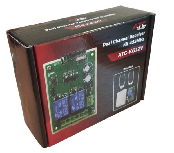 Δικάναλος Δέκτης Εντολών KIT Με 2 Κοντρόλ KG12V (Μόνο 12V)