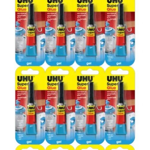 UHU Superglue Κόλλα Gel Jumbo 2g B12 (12τμχ)